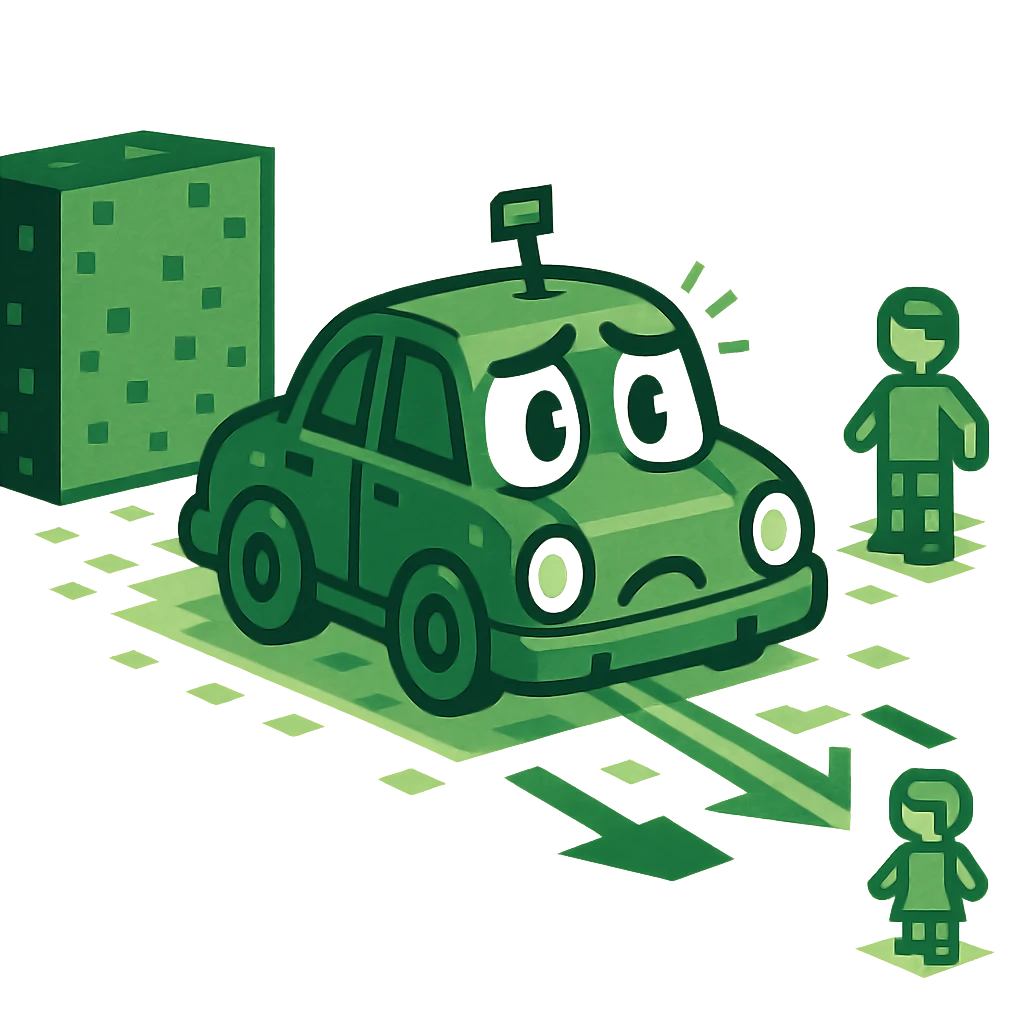 Automobil, který váhá, kam jet